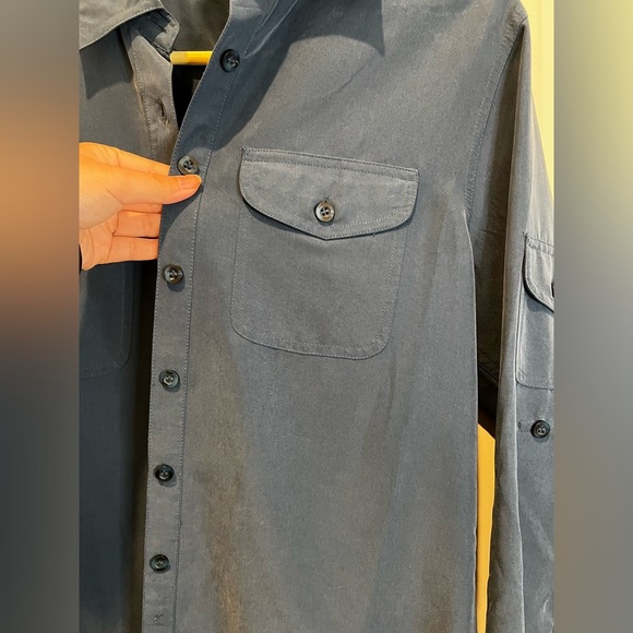 Apparenza Women’s Blue Button Up Size Small - Picture 6 of 11